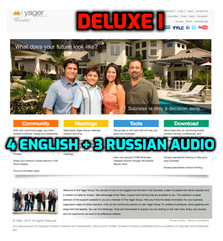 Deluxe I :  IBOCity + 7 AUDIOS (Eng + Rus) / every month